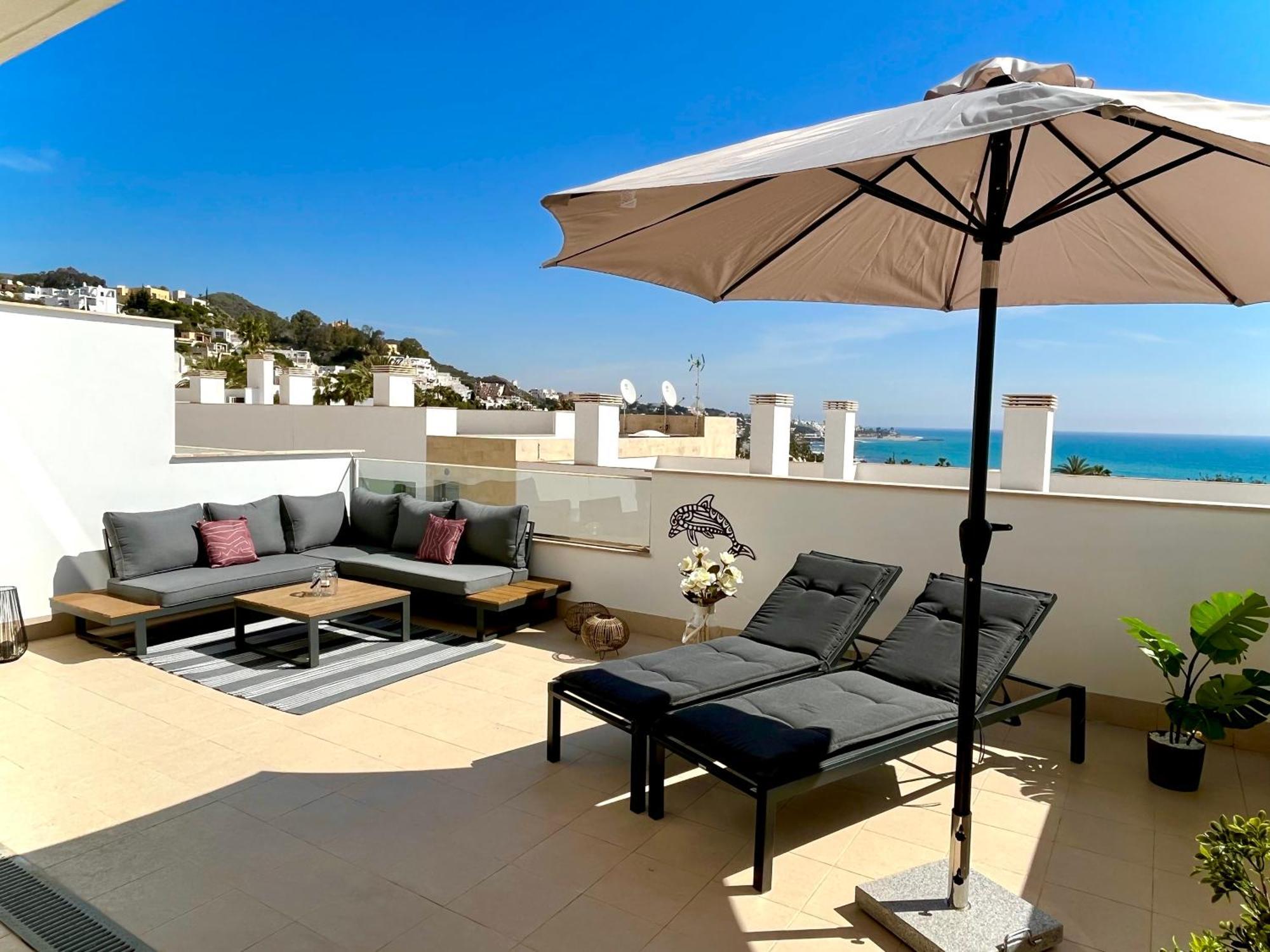Lovely New Luxery Beach Apartment In Mojacar Playa Next To The Best Beach Buitenkant foto